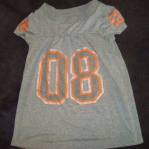 JEWEL BABYDOLL  FOOTBALL TOP